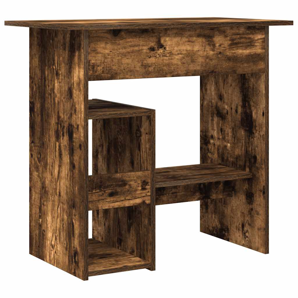 Bureau Chêne fumé 80x45x74 cm Bois d'ingénierie
