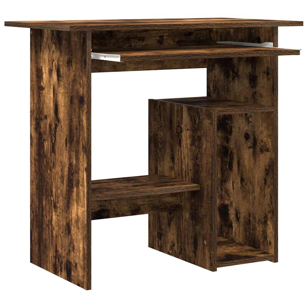Bureau Chêne fumé 80x45x74 cm Bois d'ingénierie