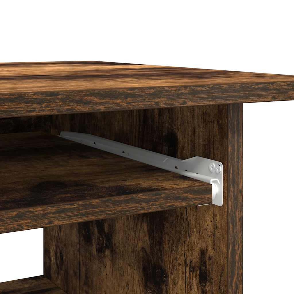 Bureau Chêne fumé 80x45x74 cm Bois d'ingénierie