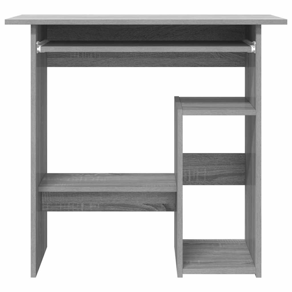 Bureau Sonoma gris 80x45x74 cm Bois d'ingénierie
