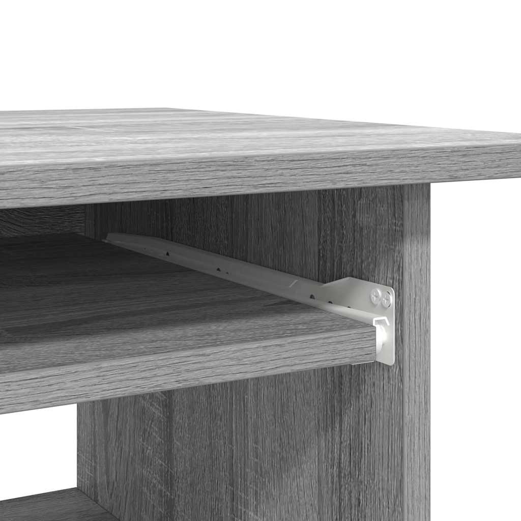 Bureau Sonoma gris 80x45x74 cm Bois d'ingénierie - XIOS