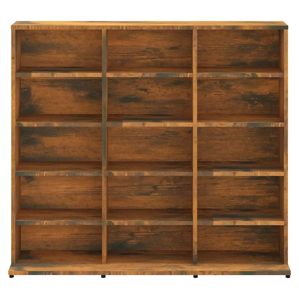 Armoire à CD Chêne fumé 100x23x89,5 cm Bois d'ingénierie - XIOS