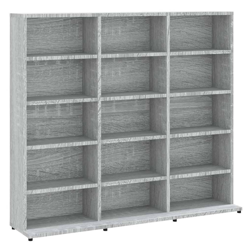 Armoire à CD Sonoma gris 100x23x89,5 cm Bois d'ingénierie - XIOS