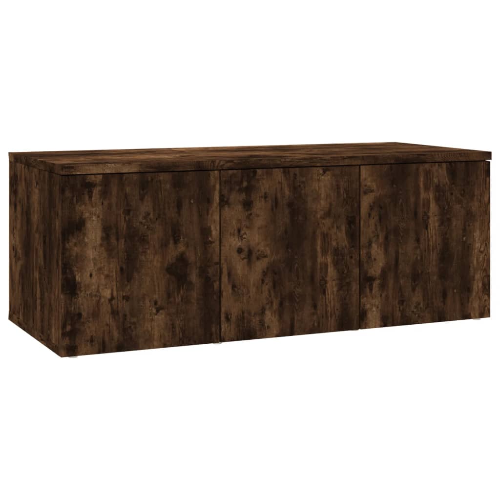Meuble TV Chêne fumé 80x34x30 cm Bois d'ingénierie - XIOS