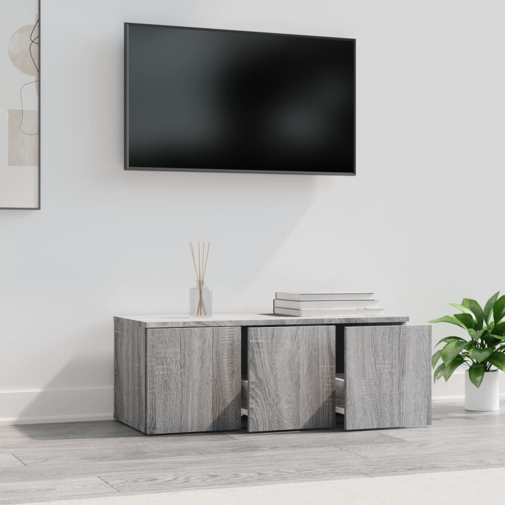 Meuble TV Sonoma gris 80x34x30 cm Bois d'ingénierie - XIOS