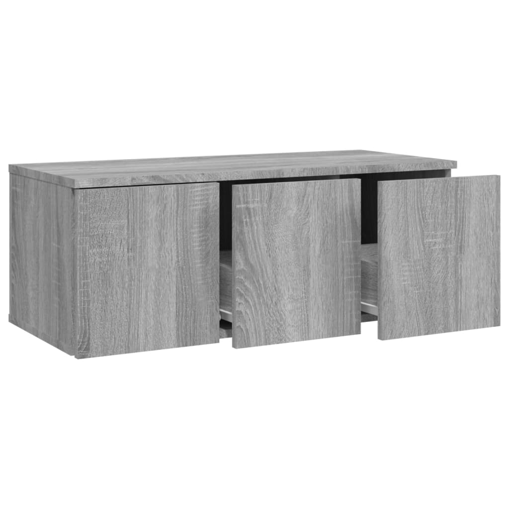 Meuble TV Sonoma gris 80x34x30 cm Bois d'ingénierie - XIOS