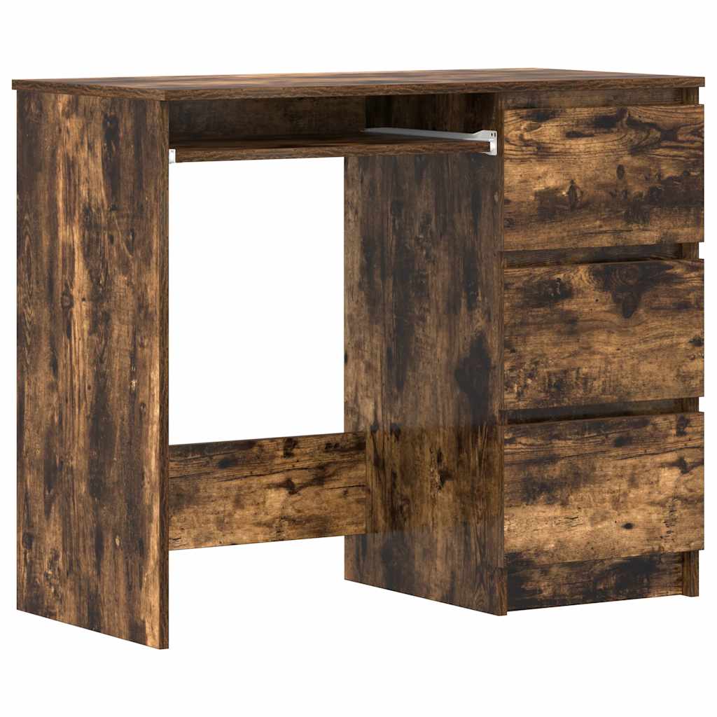 Bureau Chêne fumé 90x45x76 cm Bois d'ingénierie - XIOS