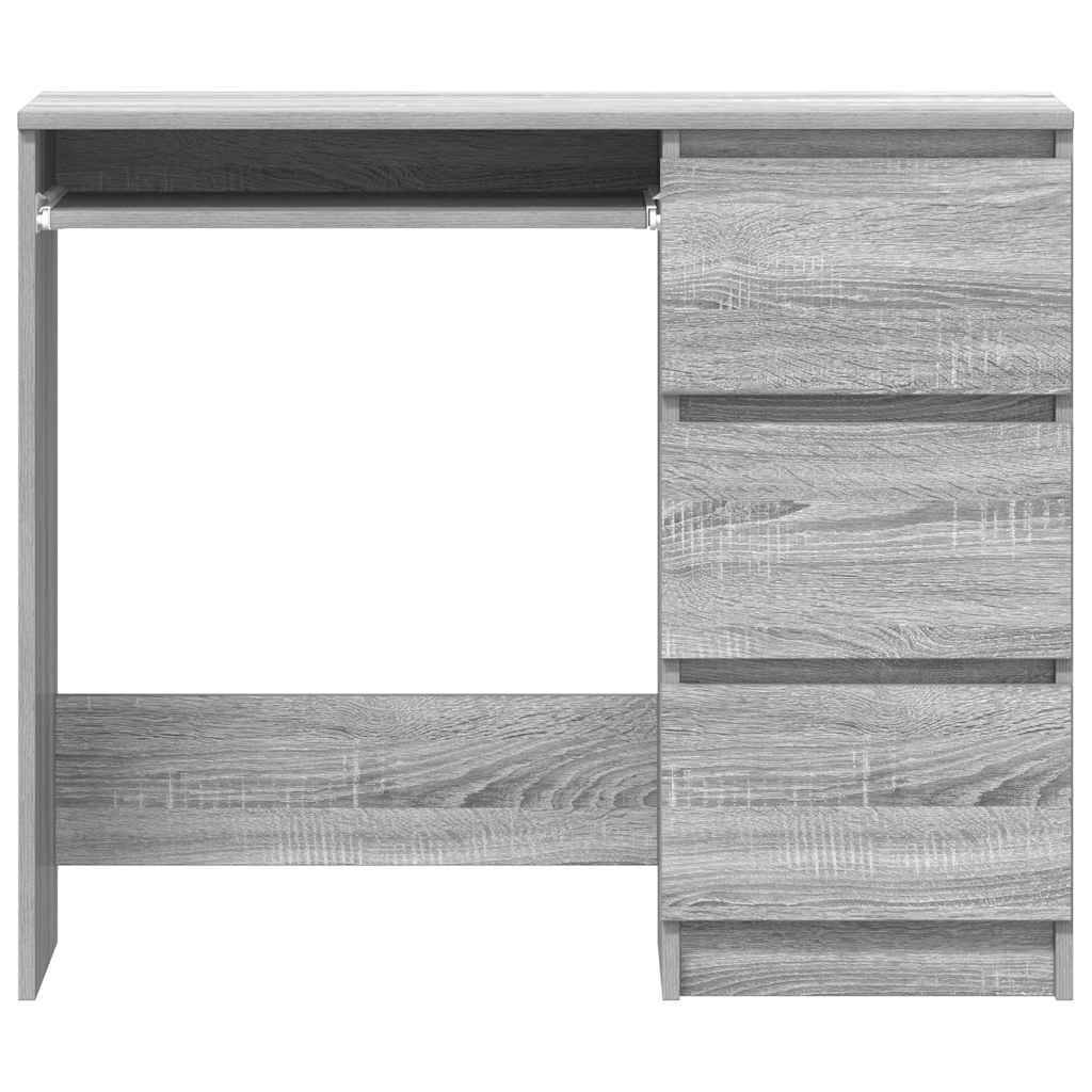 Bureau Sonoma gris 90x45x76 cm Bois d'ingénierie - XIOS