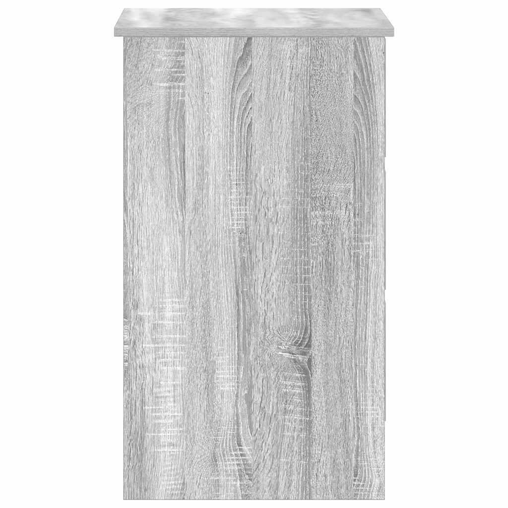 Bureau Sonoma gris 90x45x76 cm Bois d'ingénierie - XIOS