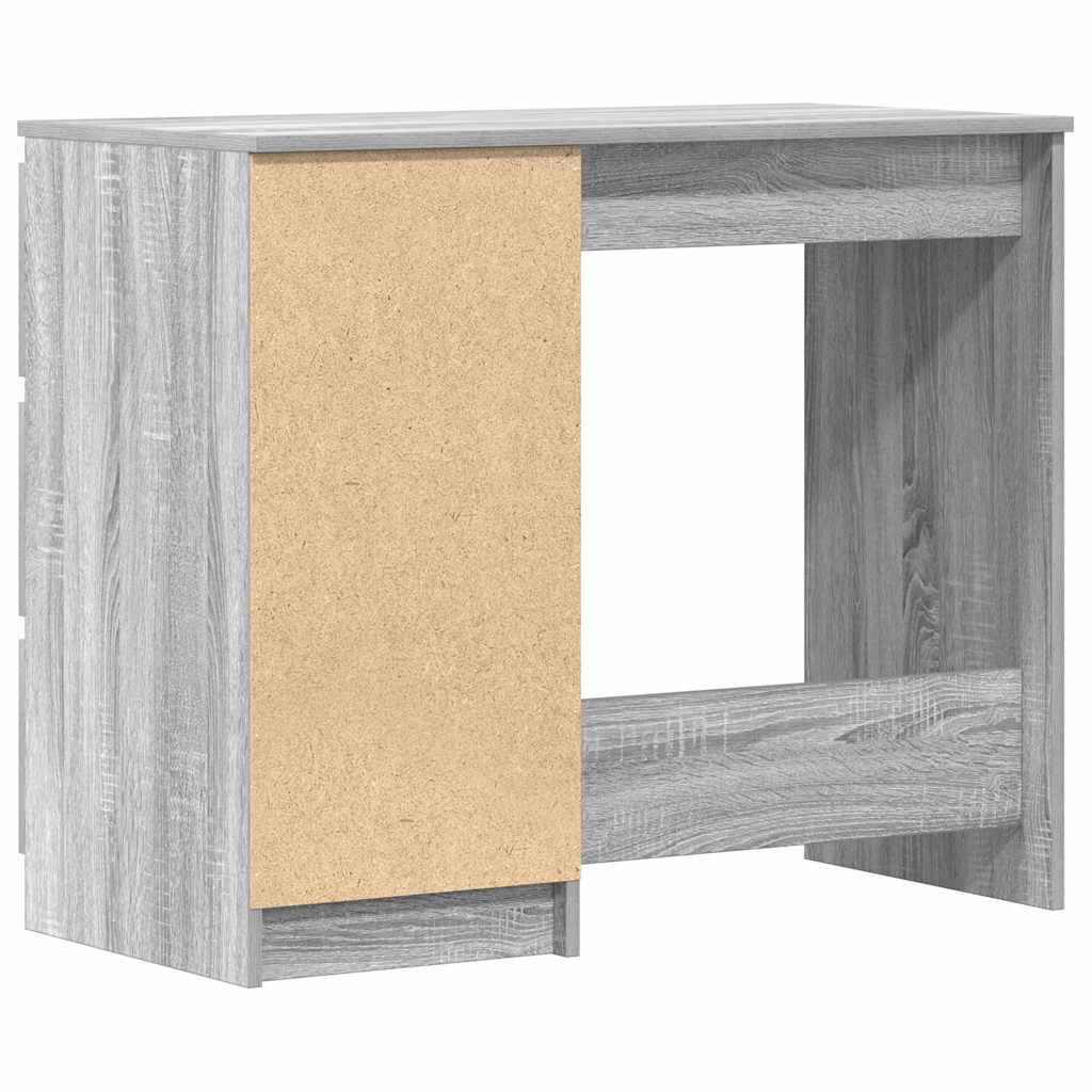 Bureau Sonoma gris 90x45x76 cm Bois d'ingénierie - XIOS