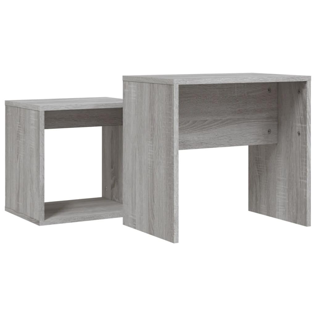 Tables basses gigognes 2 pcs sonoma gris bois d'ingénierie - XIOS