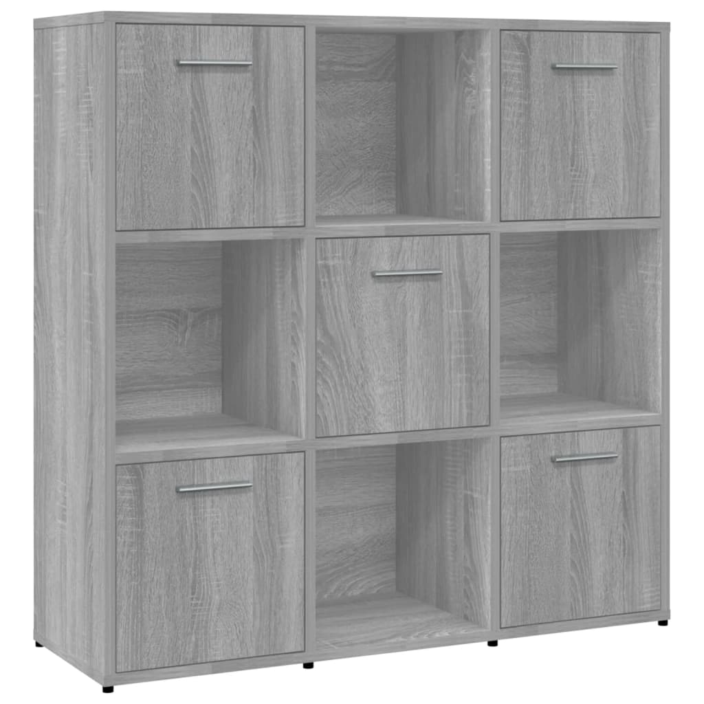 Bibliothèque Sonoma gris 90x30x90 cm Bois d'ingénierie - XIOS