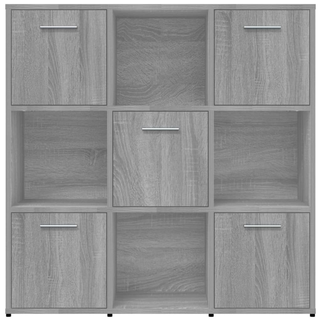 Bibliothèque Sonoma gris 90x30x90 cm Bois d'ingénierie - XIOS