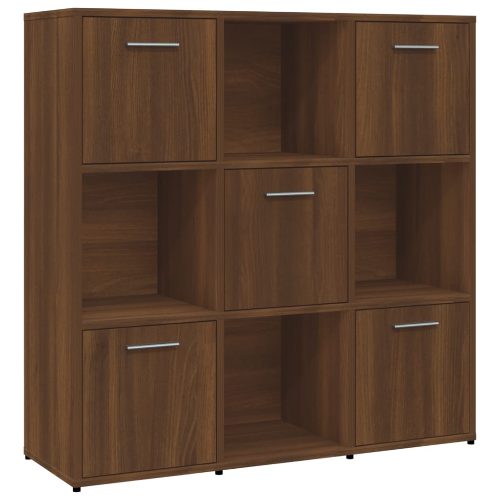 Bibliothèque Chêne marron 90x30x90 cm Bois d'ingénierie - XIOS