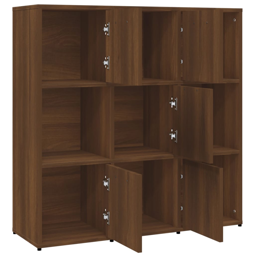 Bibliothèque Chêne marron 90x30x90 cm Bois d'ingénierie - XIOS