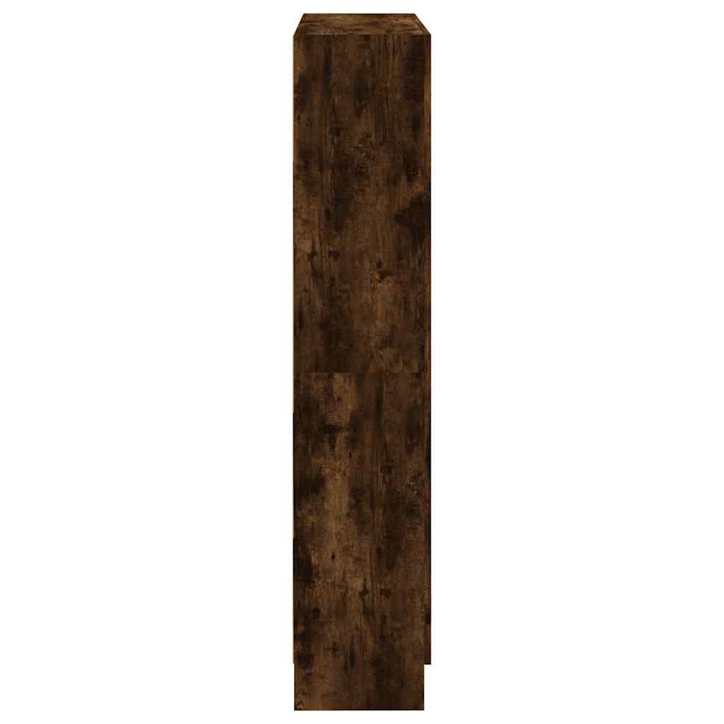 Bibliothèque Chêne fumé 82,5x30,5x150 cm Bois d'ingénierie - XIOS