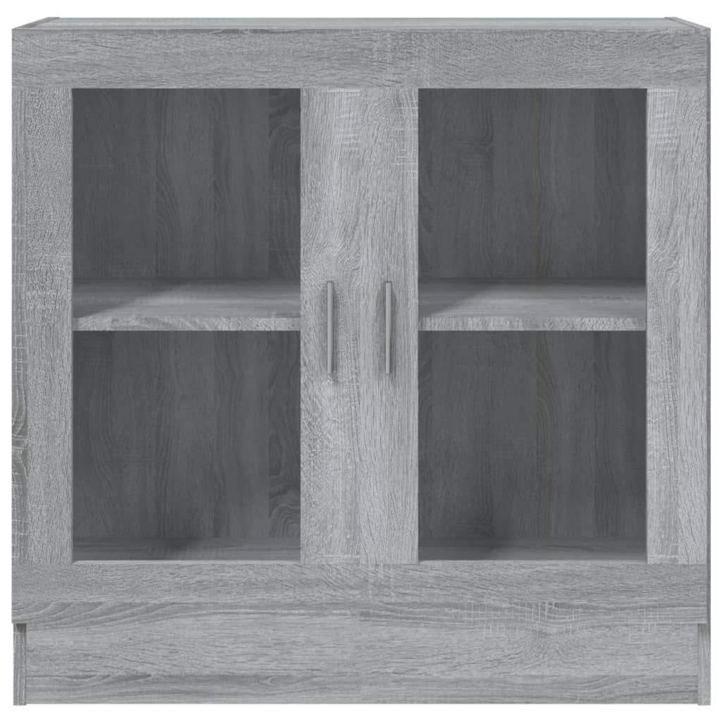 Armoire à vitrine Sonoma gris 82,5x30,5x80 cm Bois d'ingénierie - XIOS