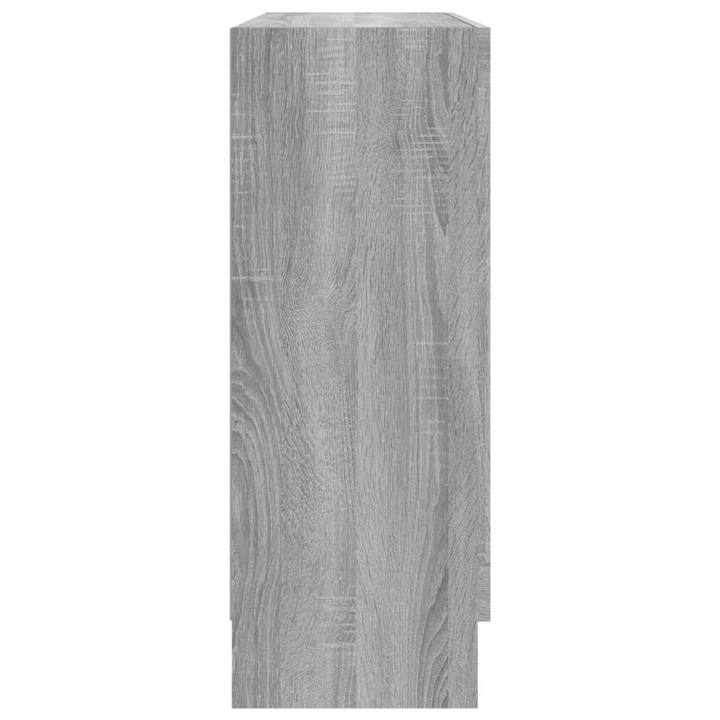 Armoire à vitrine Sonoma gris 82,5x30,5x80 cm Bois d'ingénierie - XIOS