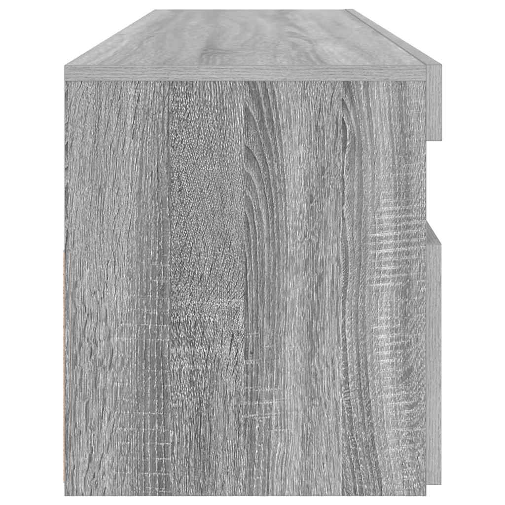 Meuble TV avec lumières LED Sonoma gris 90x35x40 cm - XIOS