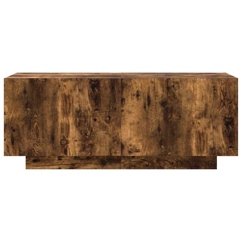 Meuble TV Chêne fumé 100x35x40 cm Bois d'ingénierie - XIOS