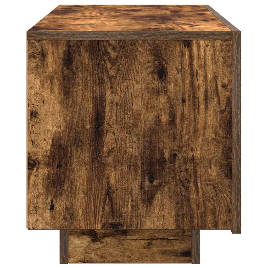 Meuble TV Chêne fumé 100x35x40 cm Bois d'ingénierie - XIOS