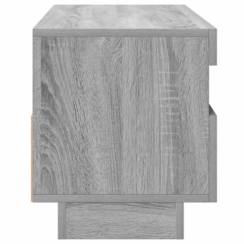 Meuble TV avec lumières LED sonoma gris 100x35x40 cm