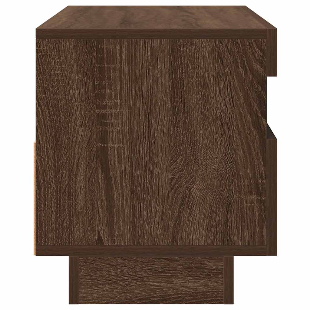 Meuble TV avec lumières LED chêne marron 80x35x40 cm - XIOS