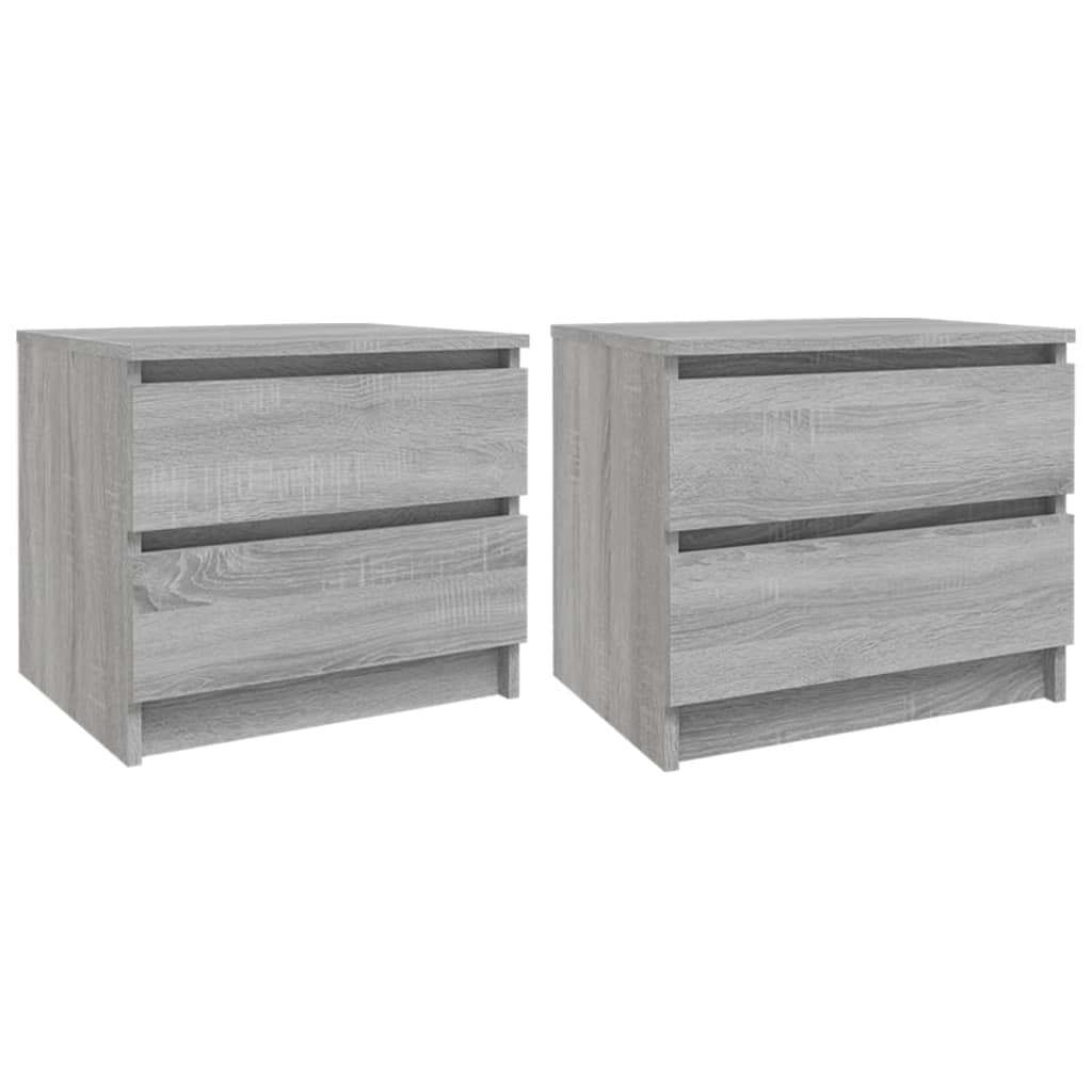 Tables de chevet 2 pcs Sonoma gris 50x39x43,5cm Bois ingénierie - XIOS