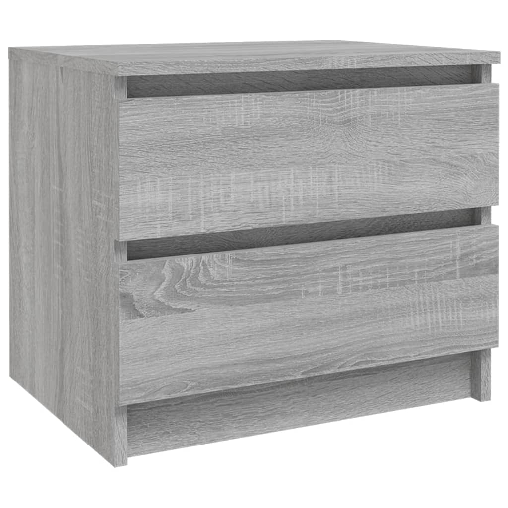 Tables de chevet 2 pcs Sonoma gris 50x39x43,5cm Bois ingénierie - XIOS