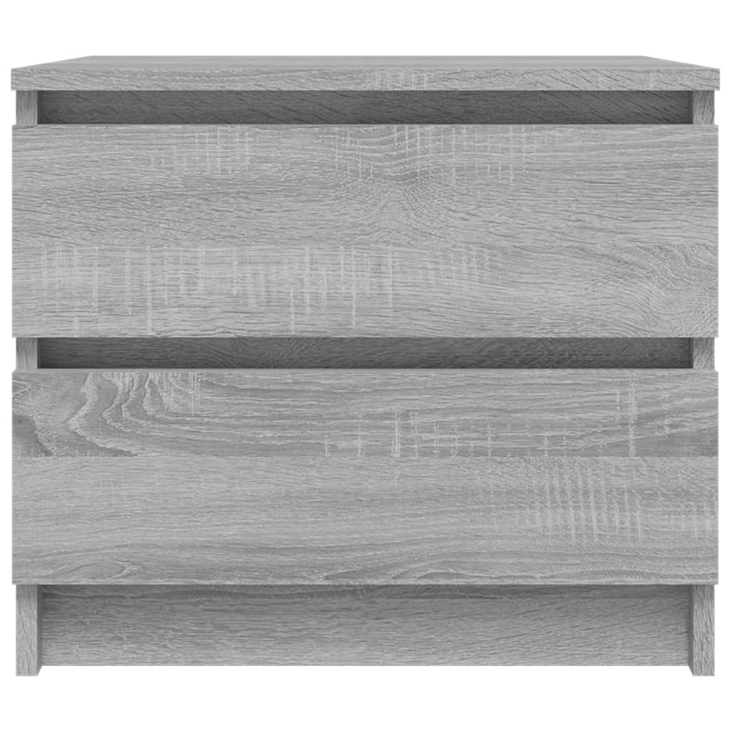 Tables de chevet 2 pcs Sonoma gris 50x39x43,5cm Bois ingénierie - XIOS