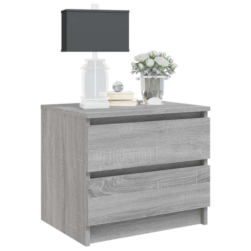 Tables de chevet 2 pcs Sonoma gris 50x39x43,5cm Bois ingénierie - XIOS