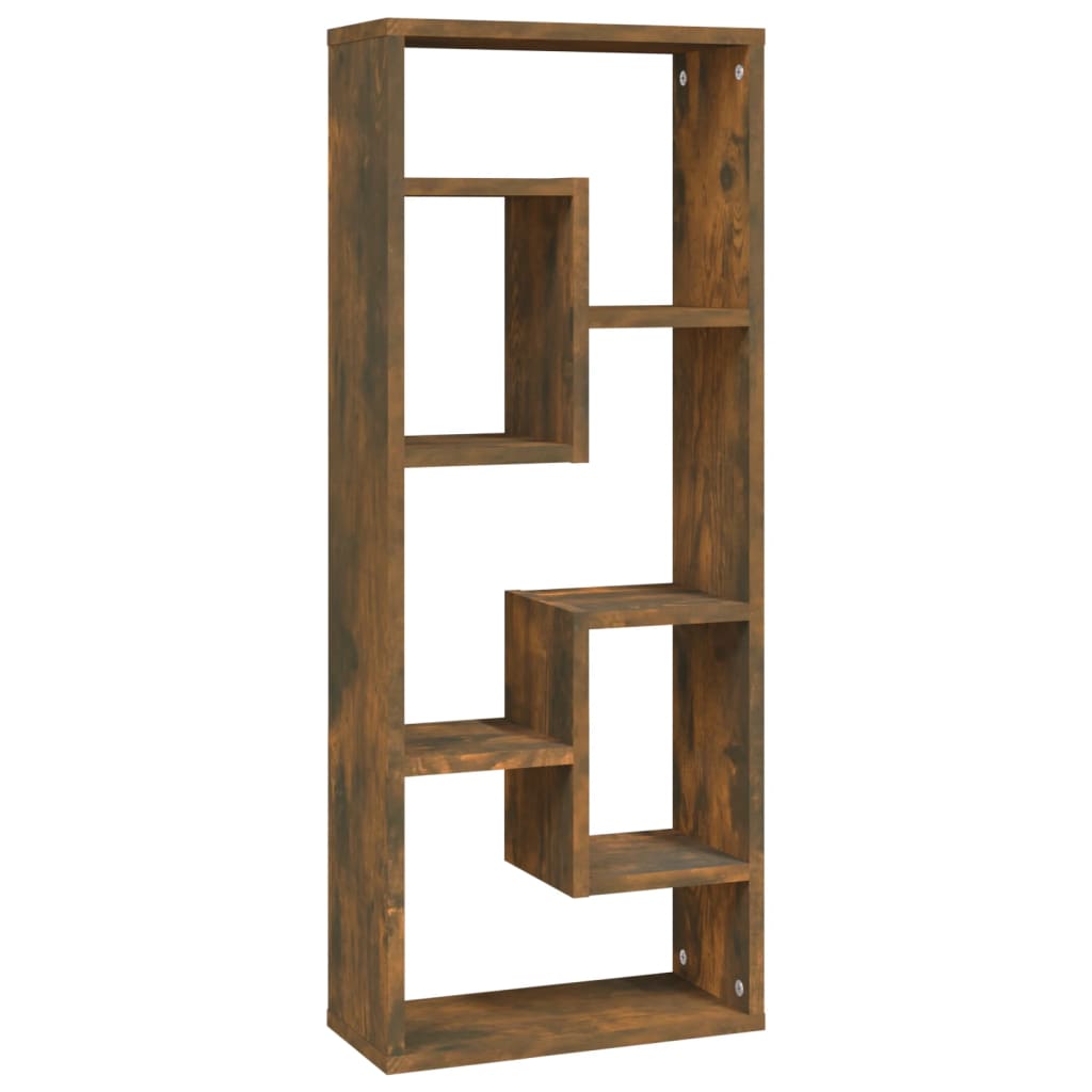 Étagère murale Chêne fumé 36x16x90 cm Bois d'ingénierie - XIOS