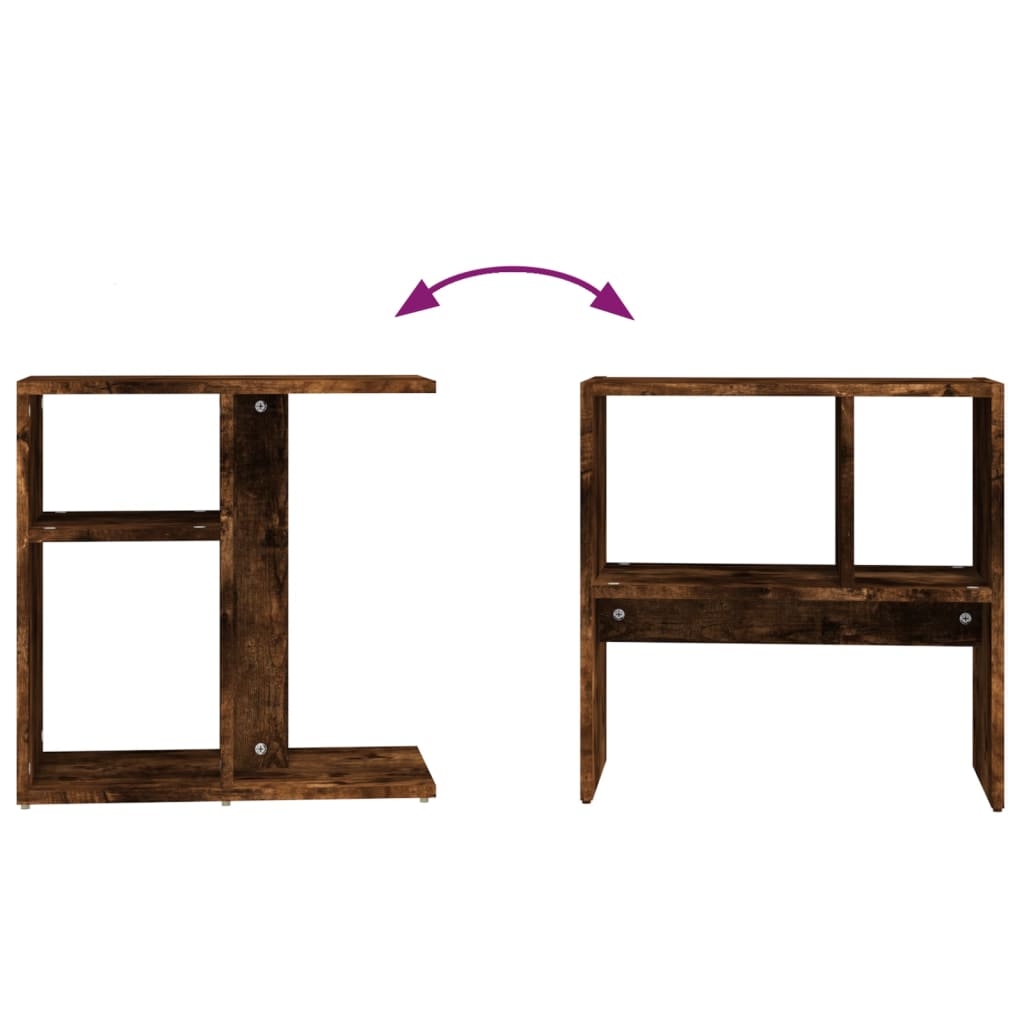 Table d'appoint Chêne fumé 50x30x50 cm Bois d'ingénierie - XIOS