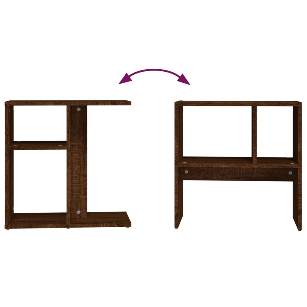 Table d'appoint Chêne marron 50x30x50 cm Bois d'ingénierie - XIOS