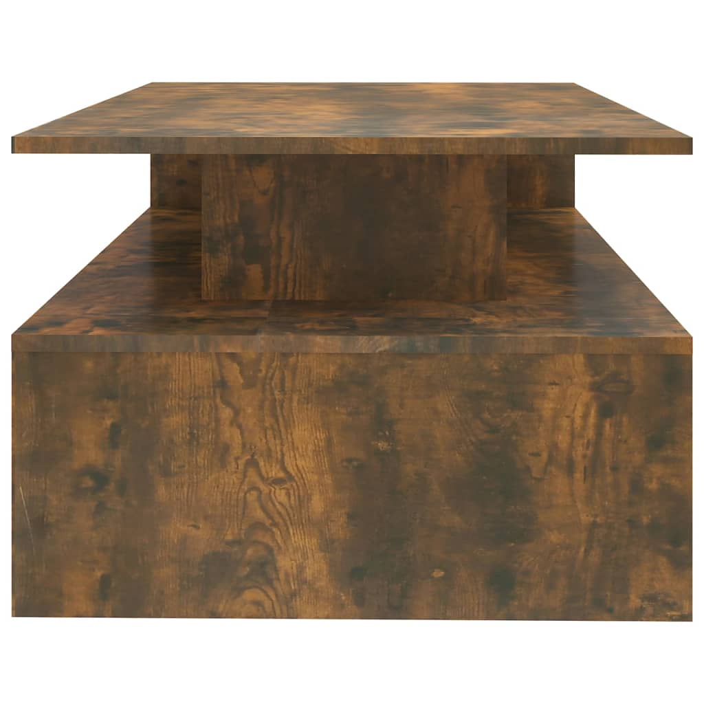Table basse Chêne fumé 90x60x42,5 cm Bois d'ingénierie - XIOS