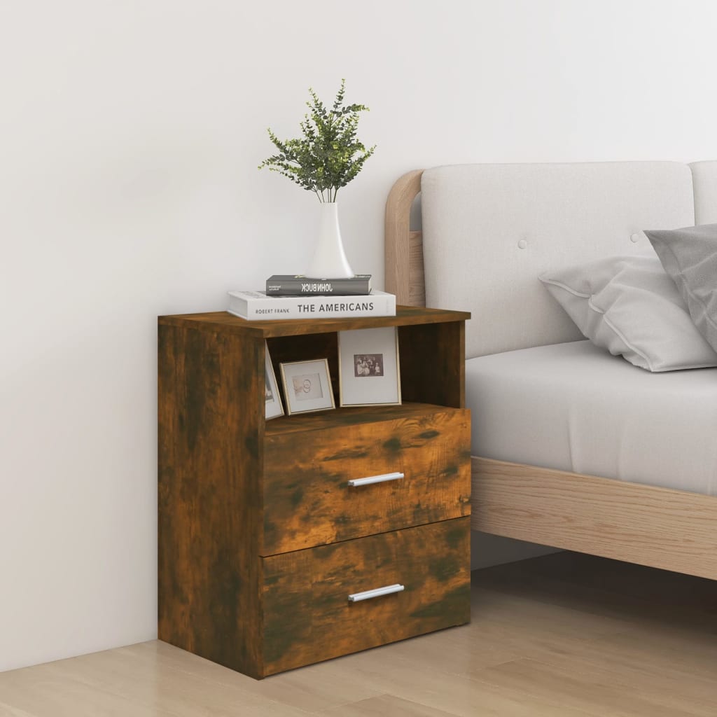 Tables de chevet 2 pcs Chêne fumé 50x32x60 cm - XIOS