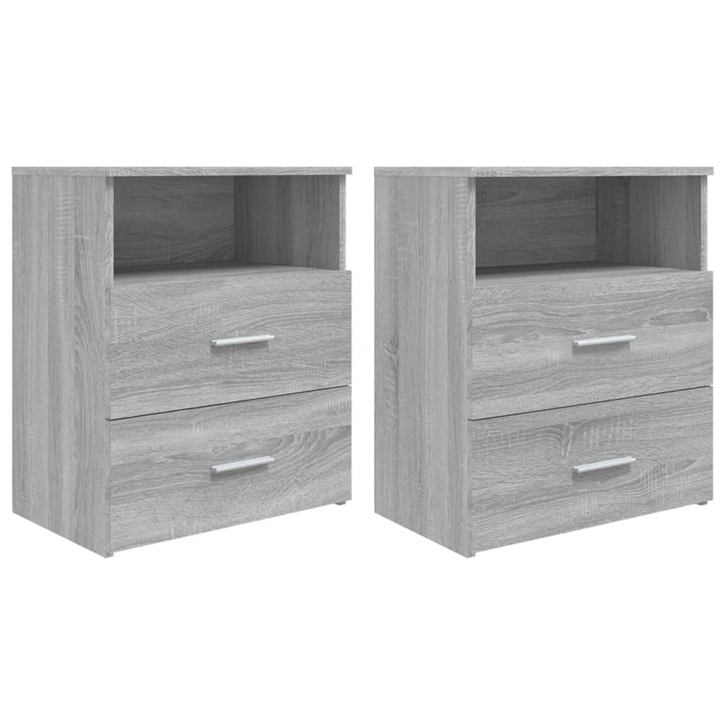 Tables de chevet 2 pcs Sonoma gris 50x32x60 cm - XIOS