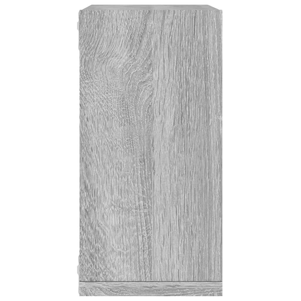 Étagères cube murales 6 pcs sonoma gris 30x15x30 cm - XIOS