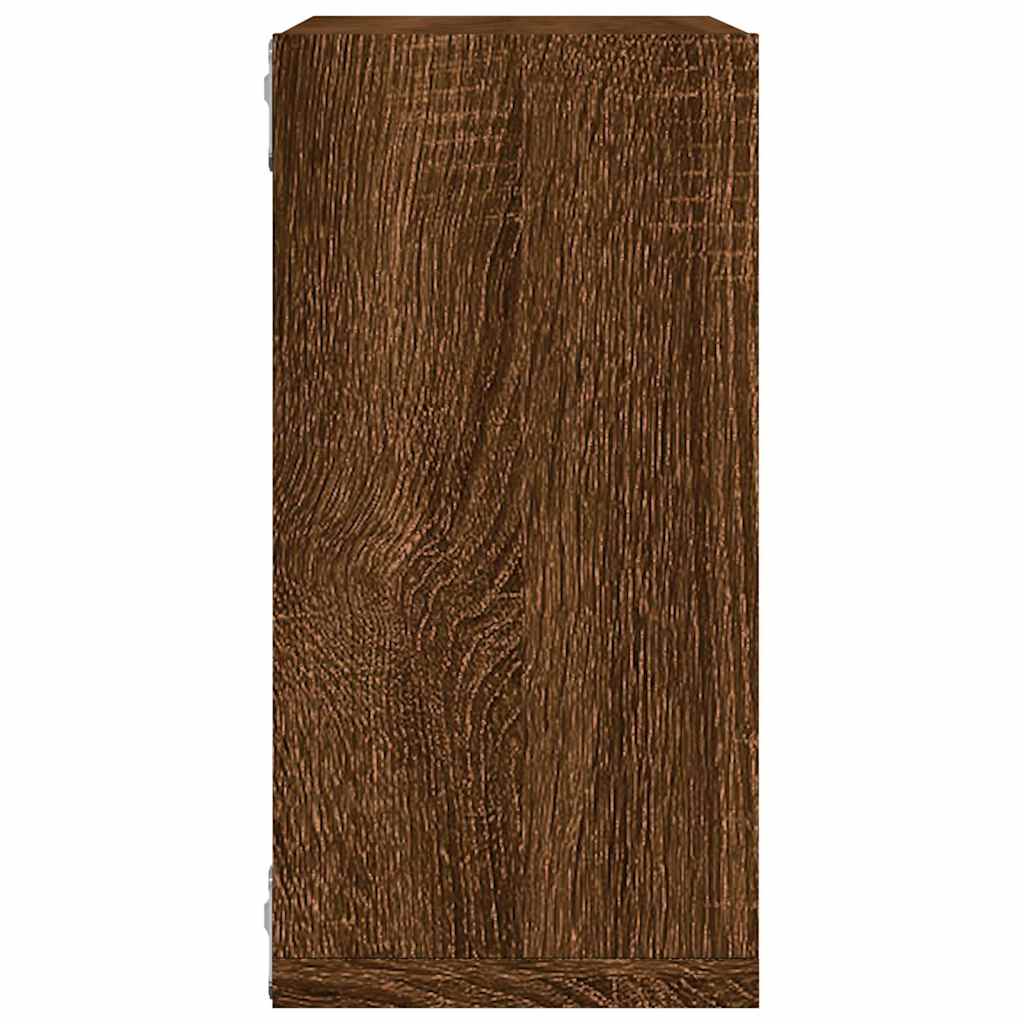Étagères murales sous forme cube 4 pcs chêne marron 30x15x30cm - XIOS