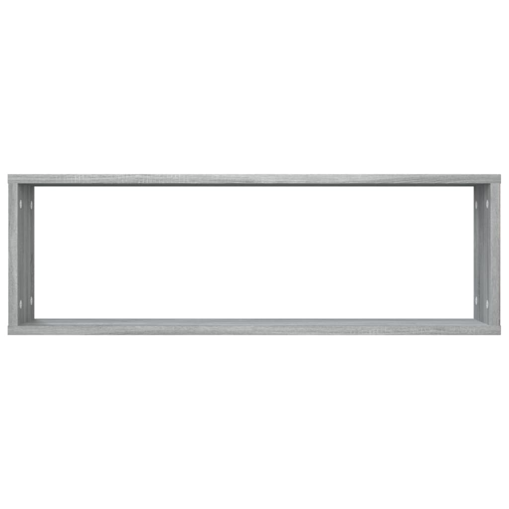 Étagères murales cubiques 4 pcs Sonoma gris 80x15x26,5 cm - XIOS