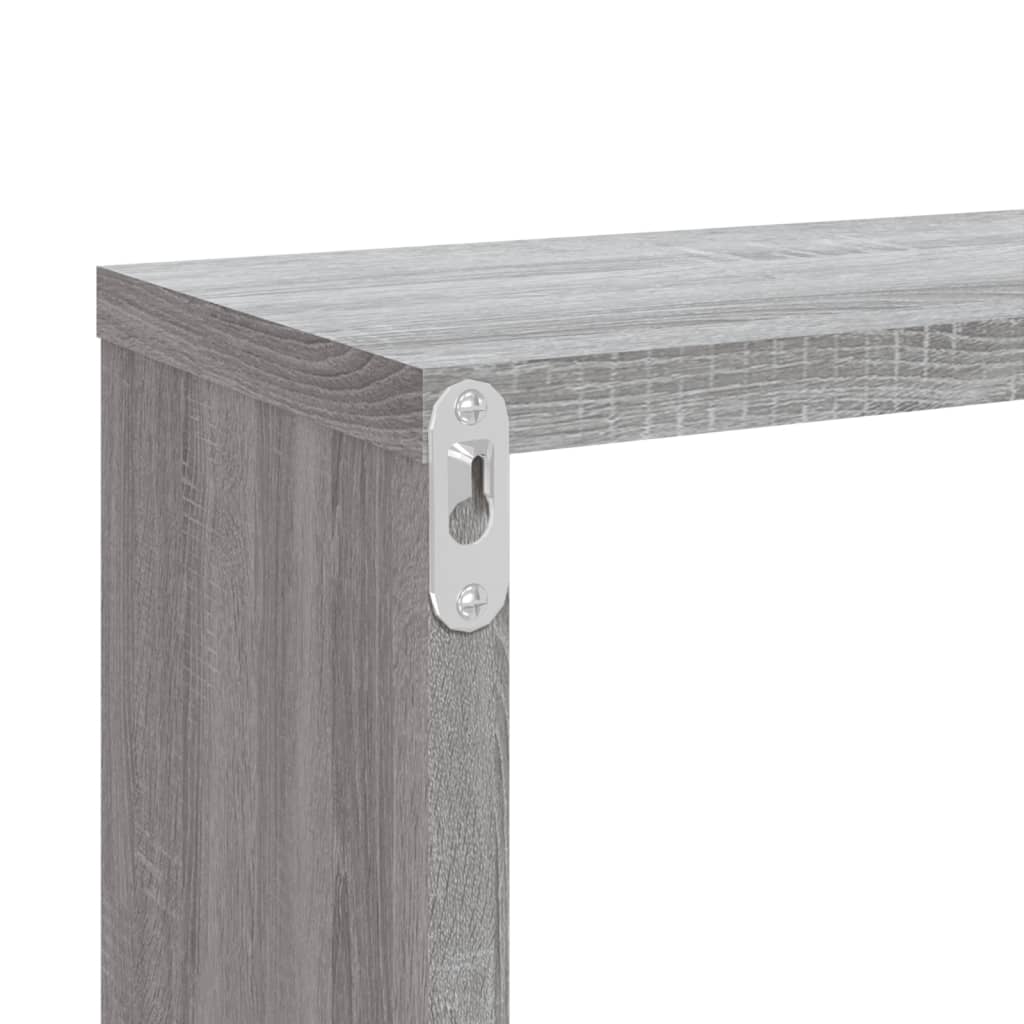 Étagères murales cubiques 4 pcs Sonoma gris 80x15x26,5 cm - XIOS
