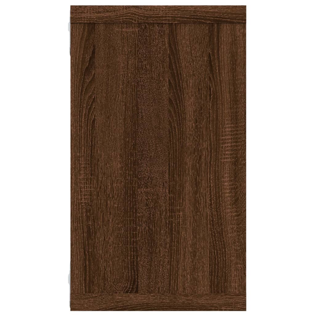 Étagères murales cubiques 4 pcs Chêne marron 80x15x26,5 cm - XIOS