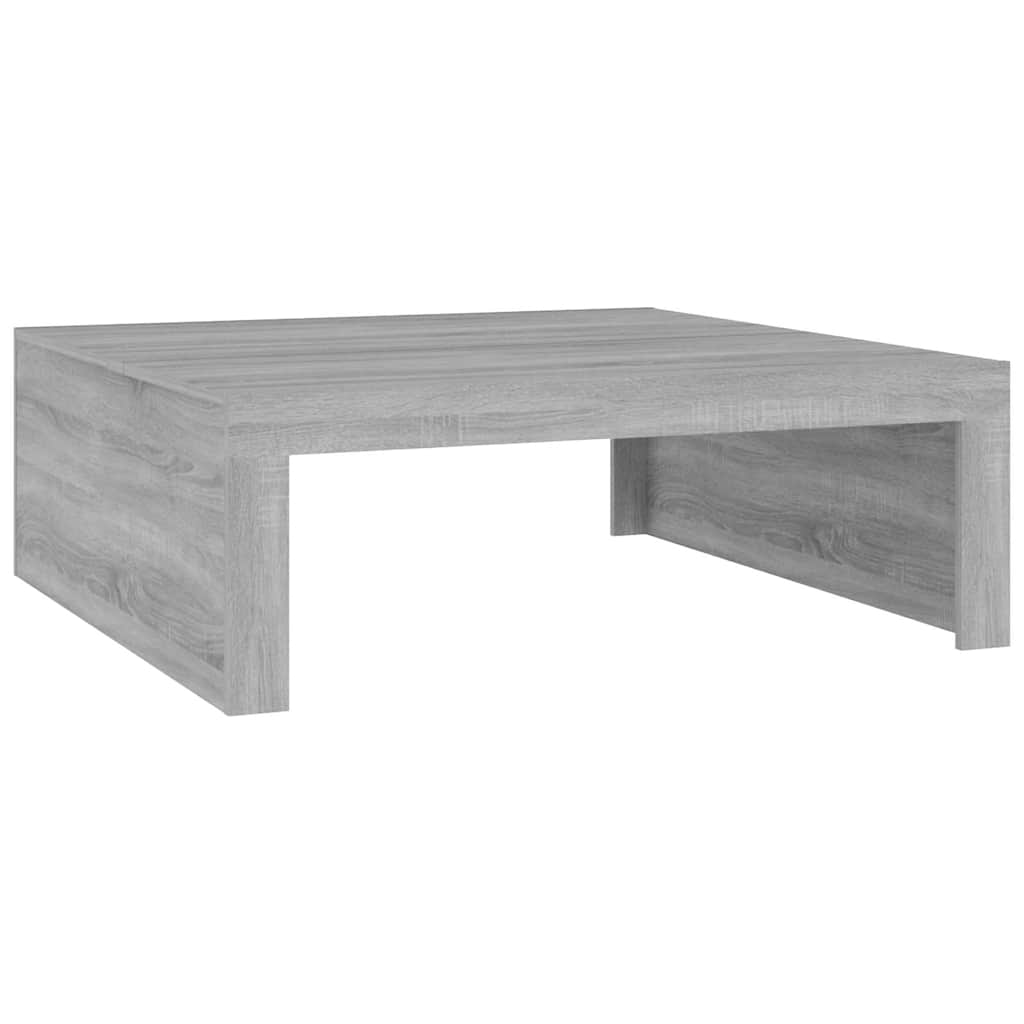 Table basse Sonoma gris 100x100x35 cm Bois d'ingénierie - XIOS