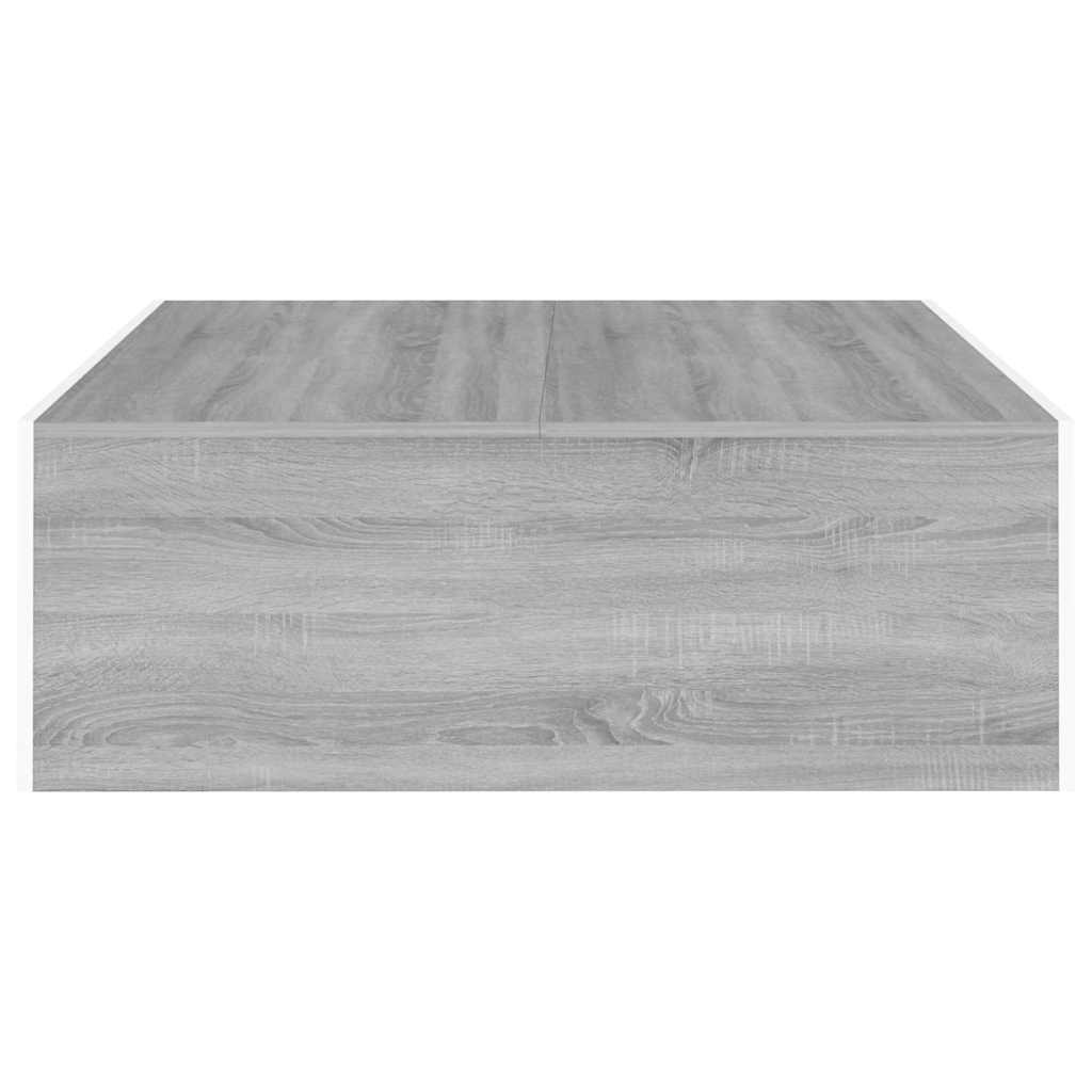 Table basse Sonoma gris 100x100x35 cm Bois d'ingénierie - XIOS