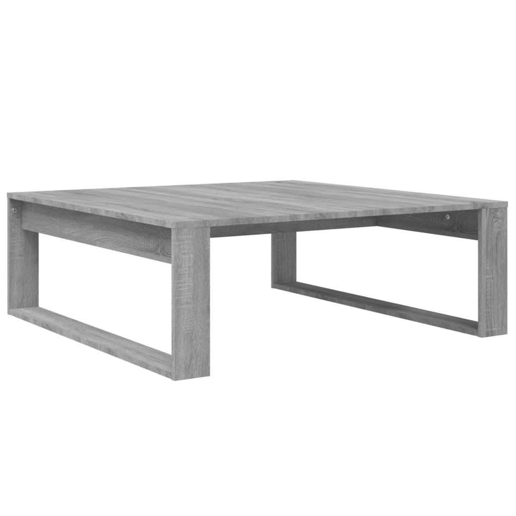 Table basse Sonoma gris 100x100x35 cm Bois d'ingénierie - XIOS