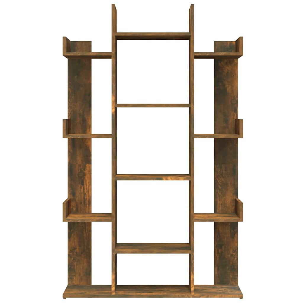 Bibliothèque Chêne fumé 86x25,5x140 cm Bois d'ingénierie - XIOS