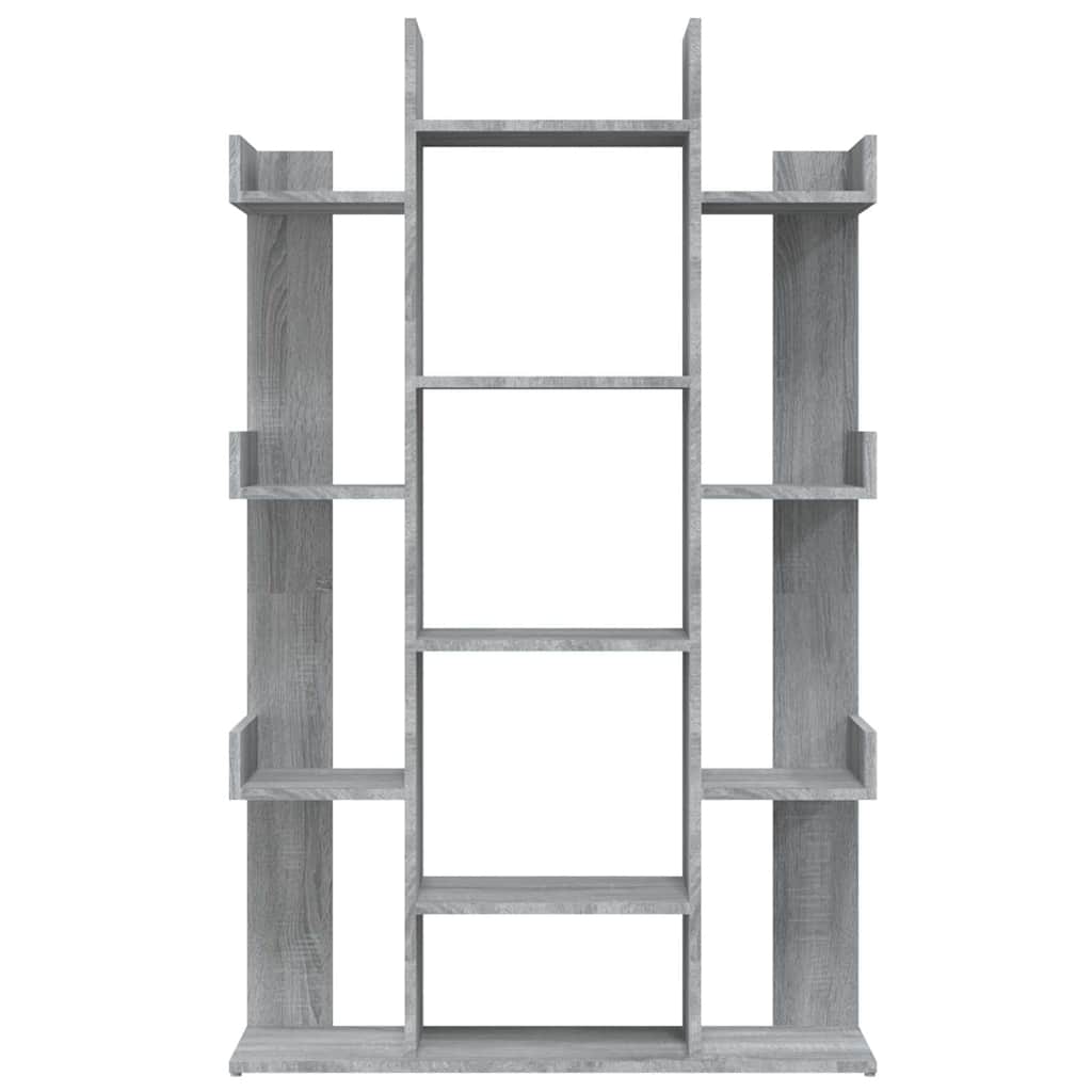 Bibliothèque Sonoma gris 86x25,5x140 cm Bois d'ingénierie - XIOS