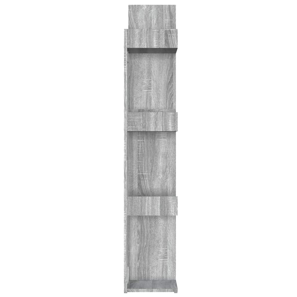 Bibliothèque Sonoma gris 86x25,5x140 cm Bois d'ingénierie - XIOS