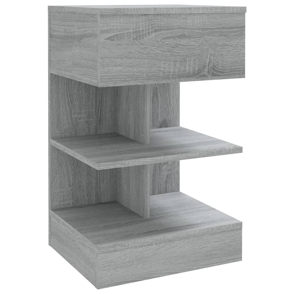 Tables de chevet 2 pcs Sonoma gris 40x35x65cm Bois d'ingénierie - XIOS