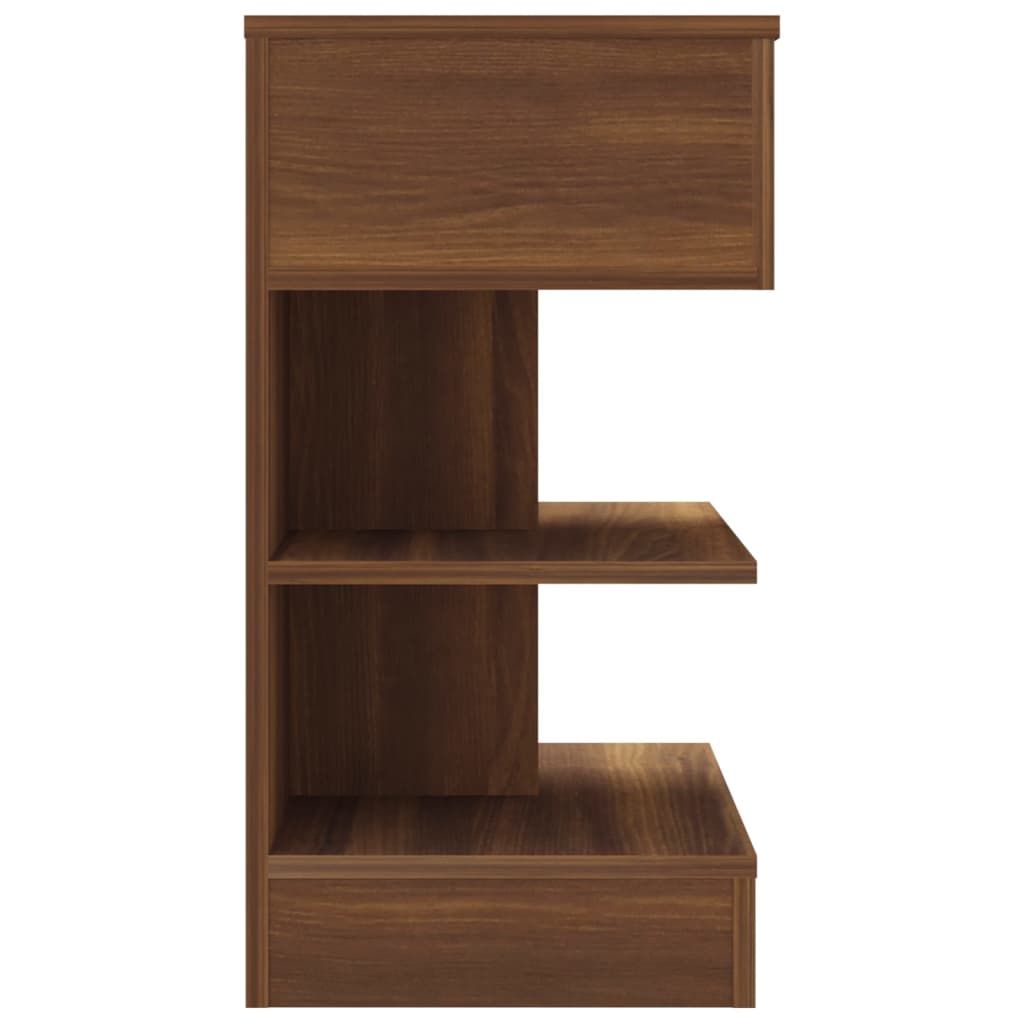 Table de chevet Chêne marron 40x35x65 cm Bois d'ingénierie - XIOS